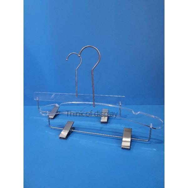 ไม้หนีบกางเกงอะคริลิค ไม้แขวนเสื้ออะคริลิค รุ่นA03 ตะขอยาวสีเงิน แพ็คละ 1 อัน/แพ็คละ 3 อัน - thumbnail 9