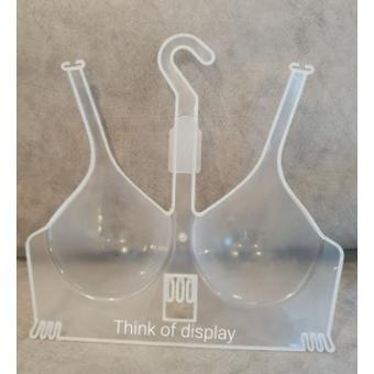 ไม้แขวนชุดชั้นใน โครงโชว์เสื้อใน พลาสติกใส แพ็คละ 6 ชิ้น/12 ชิ้น - thumbnail 4