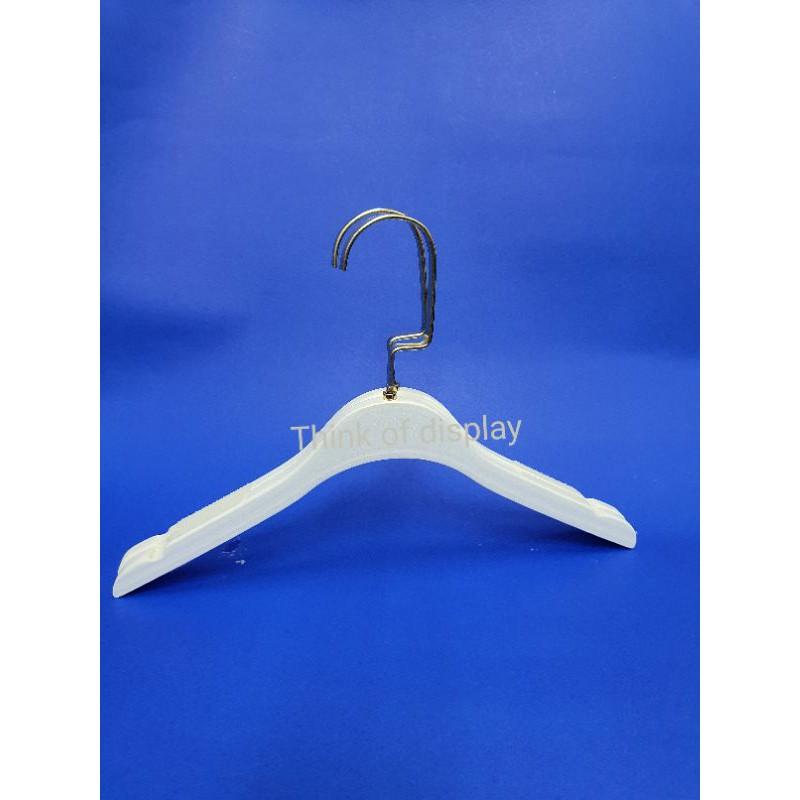 ไม้แขวนเสื้อเด็กไม้สีขาว 608 ไม้แขวนไม้ของเด็ก แพ็ค 6 อัน/แพ็ค 12 อัน - thumbnail 3