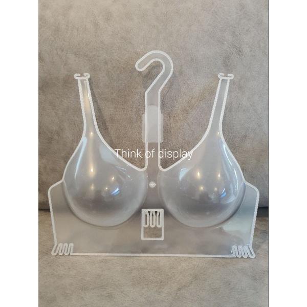 ไม้แขวนชุดชั้นใน โครงโชว์เสื้อใน พลาสติกใส แพ็คละ 6 ชิ้น/12 ชิ้น - thumbnail 2