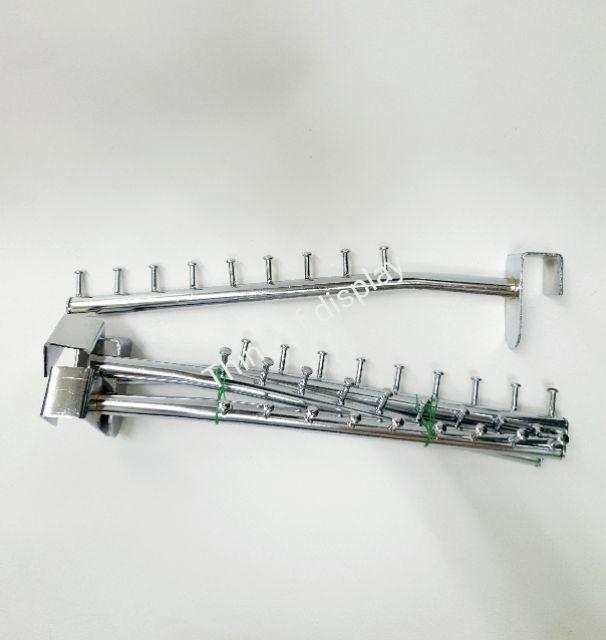 แขนเกี่ยวเหล็กกล่อง 9ปุ่ม  แขนเกี่ยวแป็บเหลี่ยมใหญ่ 1"×2" แพ็คละ 3 อัน - thumbnail 2