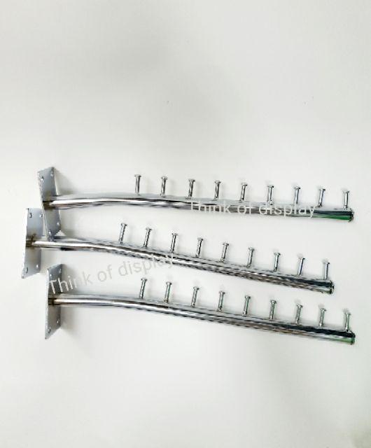 แขนติดผนัง 9ปุ่ม พร้อมชุดยึด แขนแขวนผ้า 9ปุ่ม แพ็คละ 3 ชิ้น - thumbnail 2