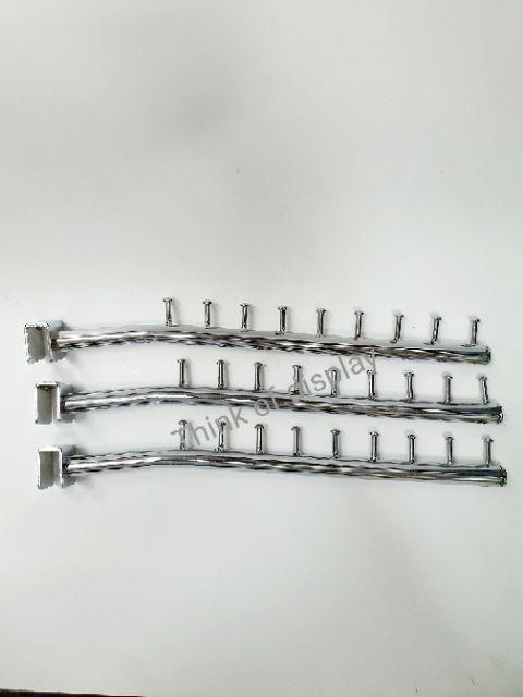 แขนเกี่ยวแป๊บเหลี่ยม 0.5"×1" แขนเกาะแป๊บเหลี่ยม แขนเกี่ยวเหล็กกล่อง 9 ปุ่ม แพ็คละ 3 อัน - thumbnail 3