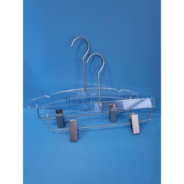 ไม้หนีบกางเกงอะคริลิค ไม้แขวนเสื้ออะคริลิค รุ่นA03 ตะขอยาวสีเงิน แพ็คละ 1 อัน/แพ็คละ 3 อัน - thumbnail 8