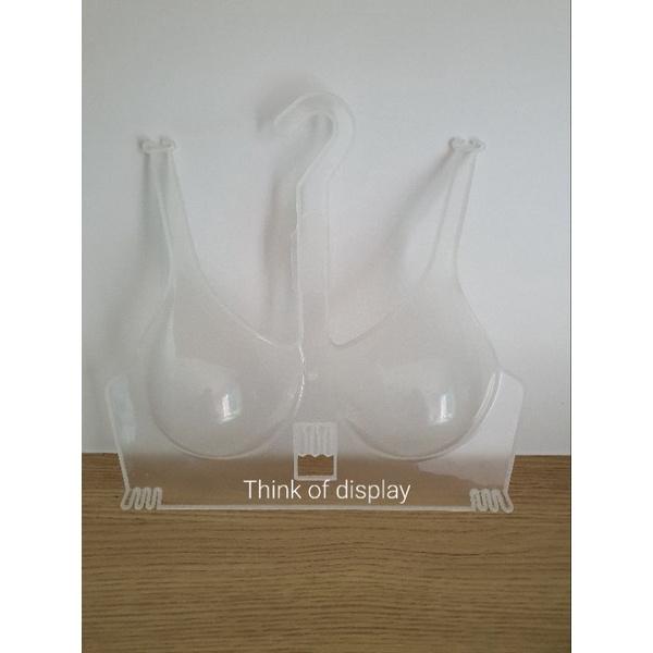 ไม้แขวนชุดชั้นใน โครงโชว์เสื้อใน พลาสติกใส แพ็คละ 6 ชิ้น/12 ชิ้น - thumbnail 6