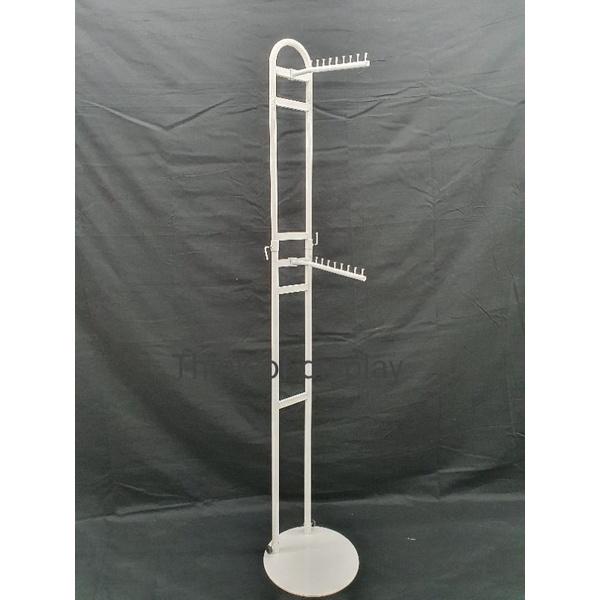 ราวบันไดลิง ราวแขวนโชว์เสื้อผ้า สีขาว/สีดำ - thumbnail 7