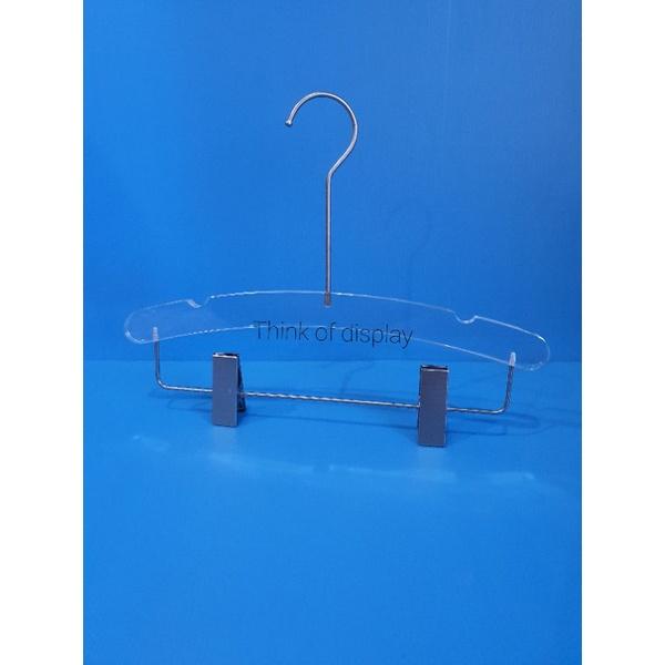 ไม้หนีบกางเกงอะคริลิค ไม้แขวนเสื้ออะคริลิค รุ่นA03 ตะขอยาวสีเงิน แพ็คละ 1 อัน/แพ็คละ 3 อัน - thumbnail 5