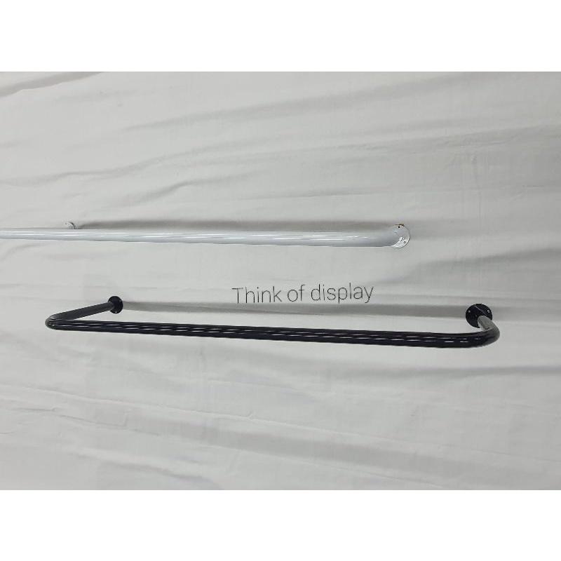 ราวยึดผนัง ราวแขวนเสื้อผ้าติดผนัง ความยาว 100cm. - thumbnail 3