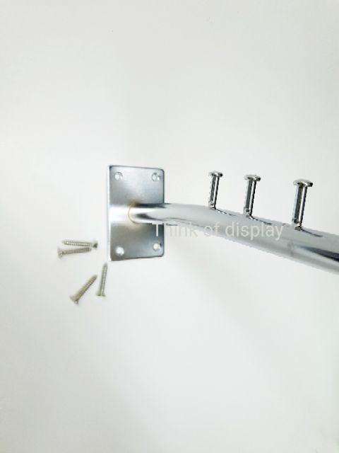 แขนติดผนัง 9ปุ่ม พร้อมชุดยึด แขนแขวนผ้า 9ปุ่ม แพ็คละ 3 ชิ้น - thumbnail 4