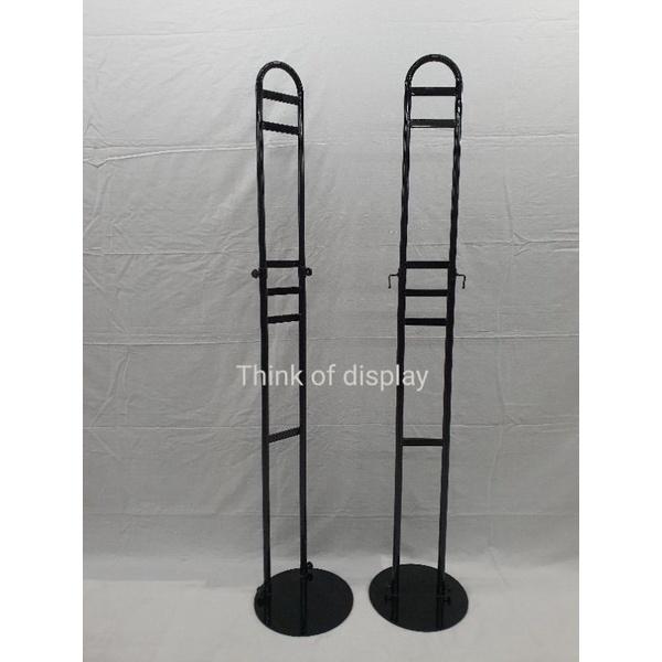 ราวบันไดลิง ราวแขวนโชว์เสื้อผ้า สีขาว/สีดำ - thumbnail 4