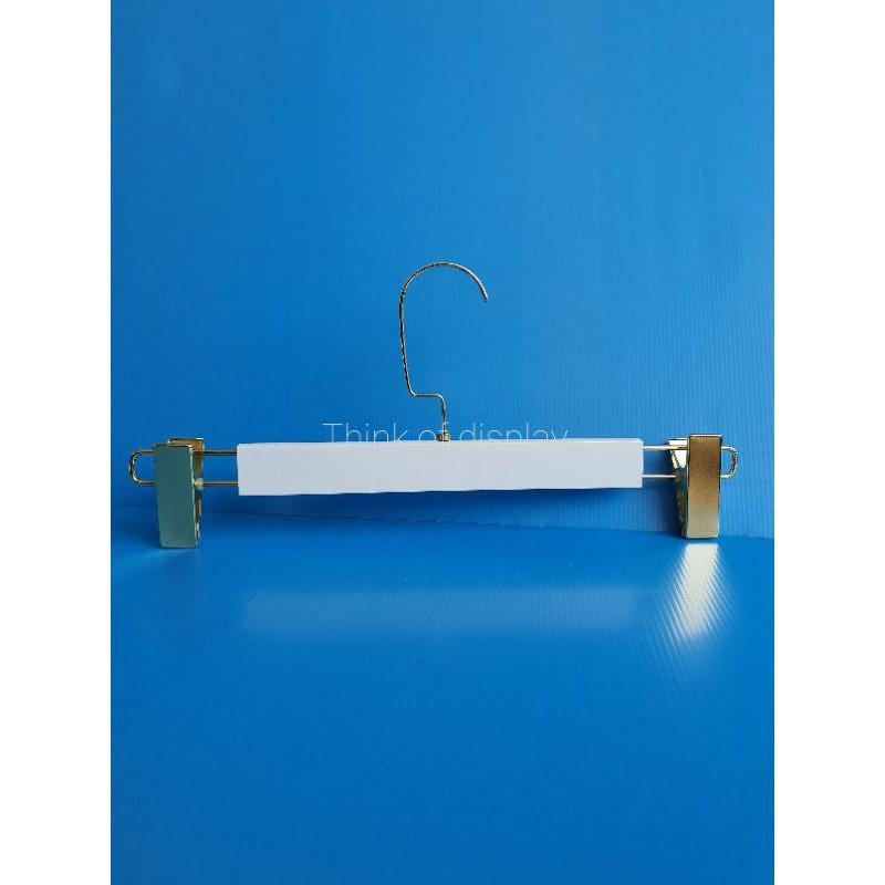 ไม้แขวนกางเกงไม้แท้สีขาว หนีบกางเกงไม้แท้สีขาว DU07 - thumbnail 7