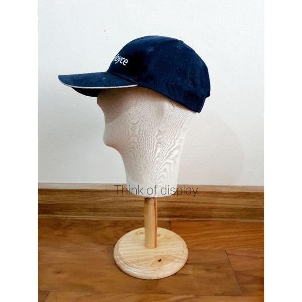 หัวหุ่นโชว์หมวก หุ่นโชว์วิกผม หัวหุ่นหุ้มผ้าขาตั้งไม้ - thumbnail 7