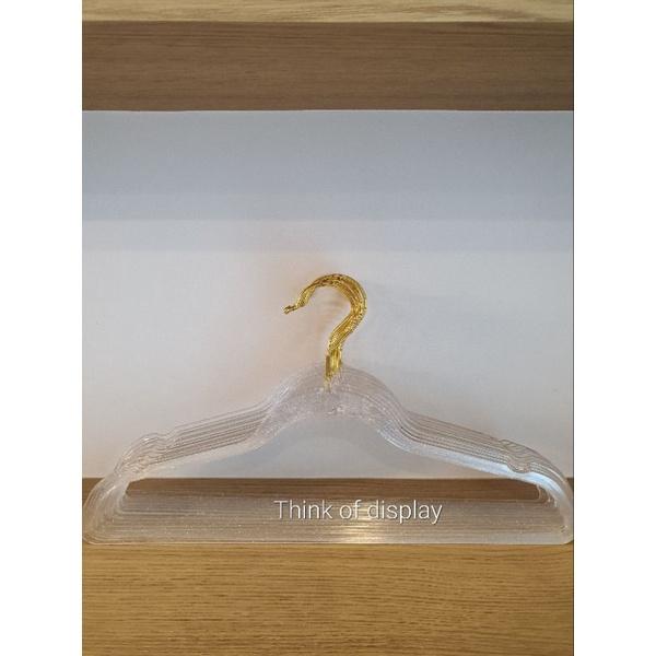 ไม้แขวนเสื้อพลาสติกใส มีกลิตเตอร์ ประกายเพชร PS02  แพ็คละ 12 อัน - thumbnail 7