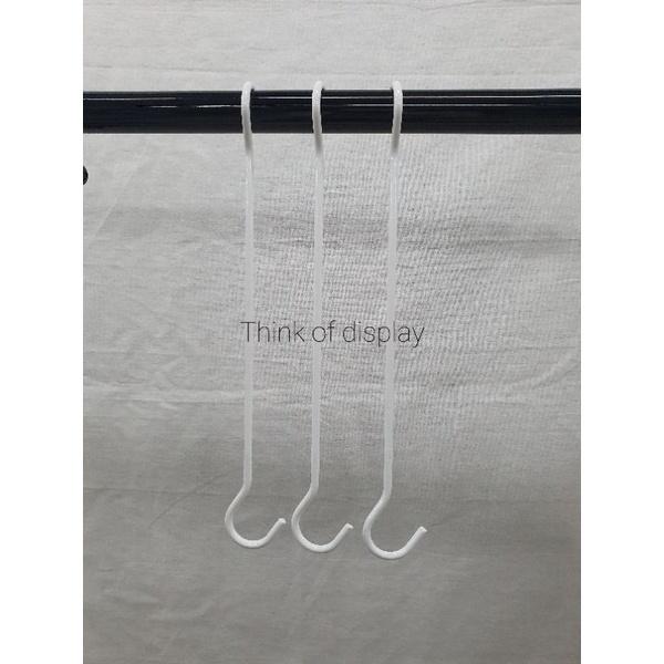 ตะขอโชว์สินค้า ตะขอแขวนไม้แขวนเสื้อ ตกแต่งราวแขวนเสื้อ แพ็คละ 3 อัน - thumbnail 8