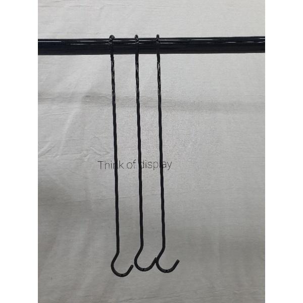 ตะขอโชว์สินค้า ตะขอแขวนไม้แขวนเสื้อ ตกแต่งราวแขวนเสื้อ แพ็คละ 3 อัน - thumbnail 4