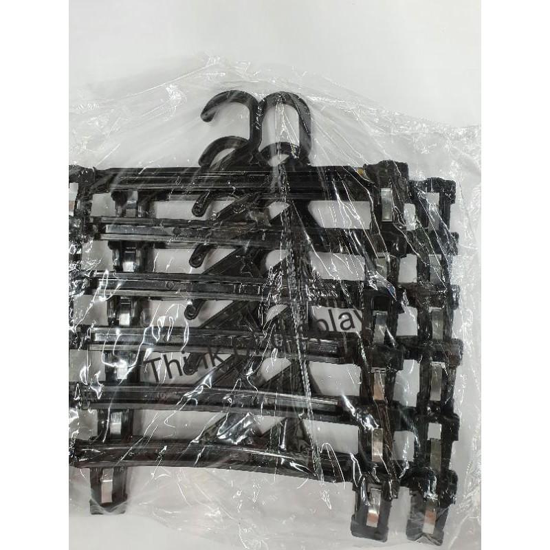 ไม้แขวนกางเกง ไม้หนีบกางเกง ไม้หนีบกระโปรง 707 แพ็คละ 12ชิ้น - thumbnail 3