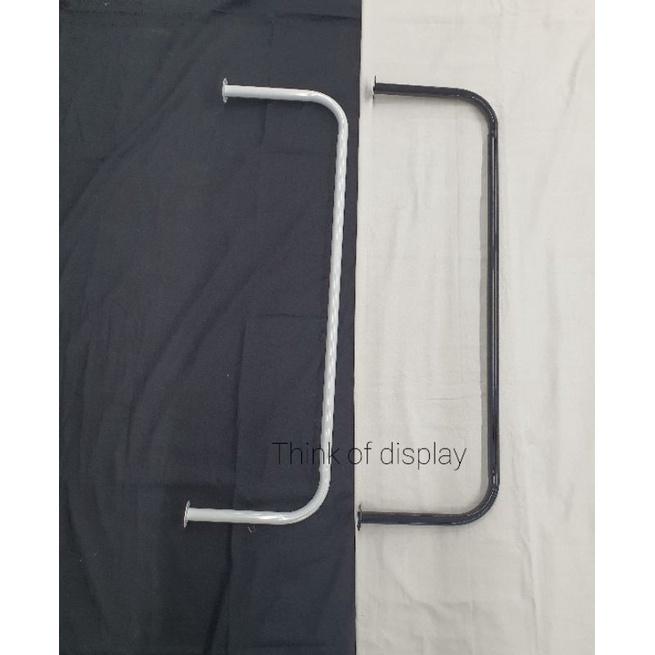 ราวยึดผนัง ราวแขวนเสื้อผ้าติดผนัง ความยาว 100cm. - thumbnail 5