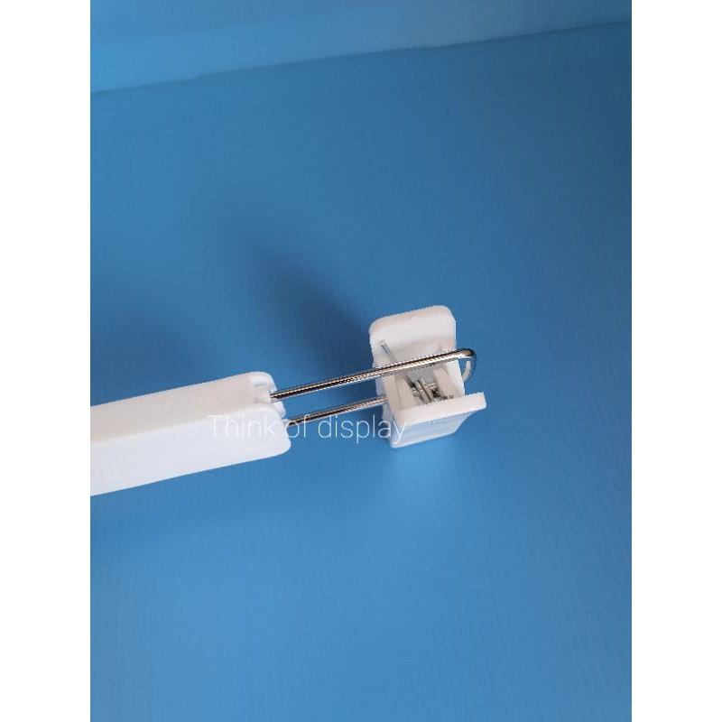 ไม้หนีบกางเกง ไม้หนีบกระโปรง ไม้แขวนกางเกงพลาสติกสีขาว สำหรับผู้ใหญ่ แพ็คละ 12 อัน - thumbnail 4