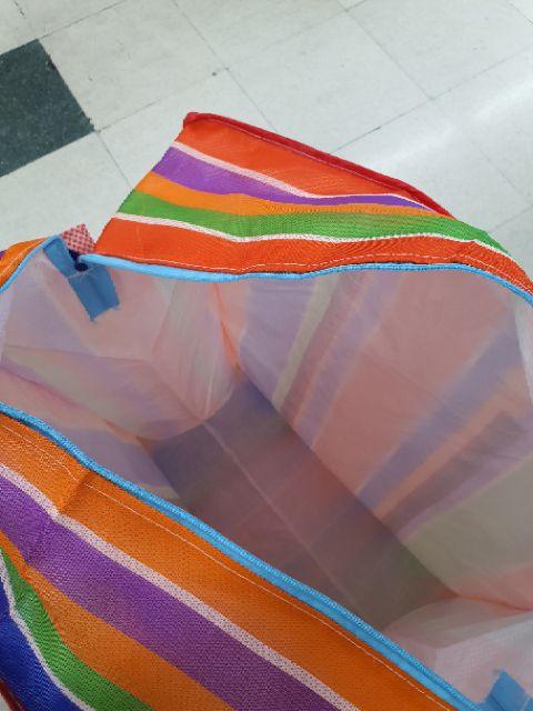 กระเป๋าไนล่อน กระสอบไนล่อน กระเป๋า 2 ชั้นกันน้ำ ถุงสายรุ้ง กระเป๋า/กระสอบซิป - thumbnail 4