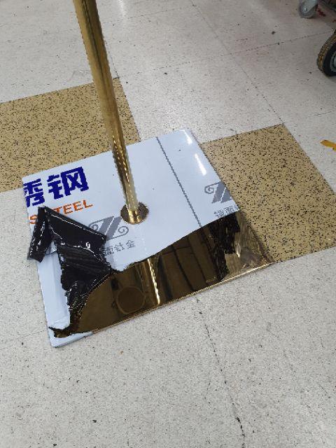 หุ่นโชว์เสื้อผ้า  หุ่นมีหัวลวดเหล็กสีทอง พร้อมขาตั้งสีทอง - thumbnail 8