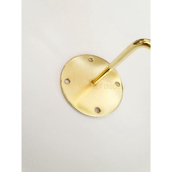 ตะขอติดผนังสีทอง ที่ติดผนังสีทอง#666  ตะขอแขวนเสื้อ - thumbnail 4