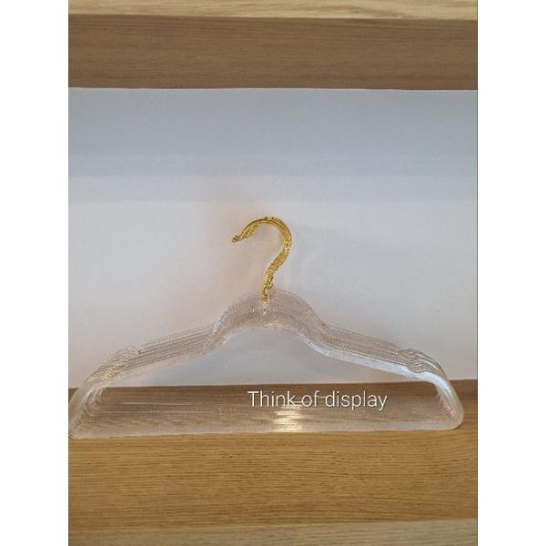 ไม้แขวนเสื้อพลาสติกใส มีกลิตเตอร์ ประกายเพชร PS02  แพ็คละ 12 อัน - thumbnail 6