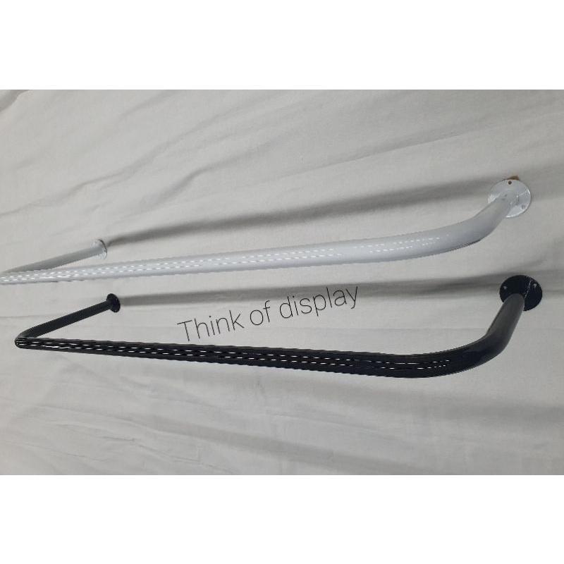 ราวยึดผนัง ราวแขวนเสื้อผ้าติดผนัง ความยาว 100cm. - thumbnail 4