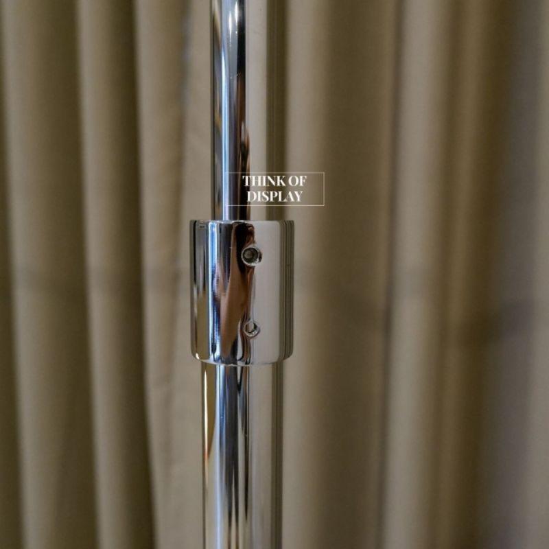 ราวแขวนเสื้อแสตนเลส ราวแสตนเลสสีเงิน#549 - thumbnail 2