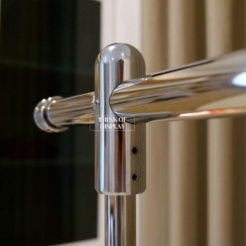 ราวแขวนเสื้อแสตนเลส ราวแสตนเลสสีเงิน#549 - thumbnail 4