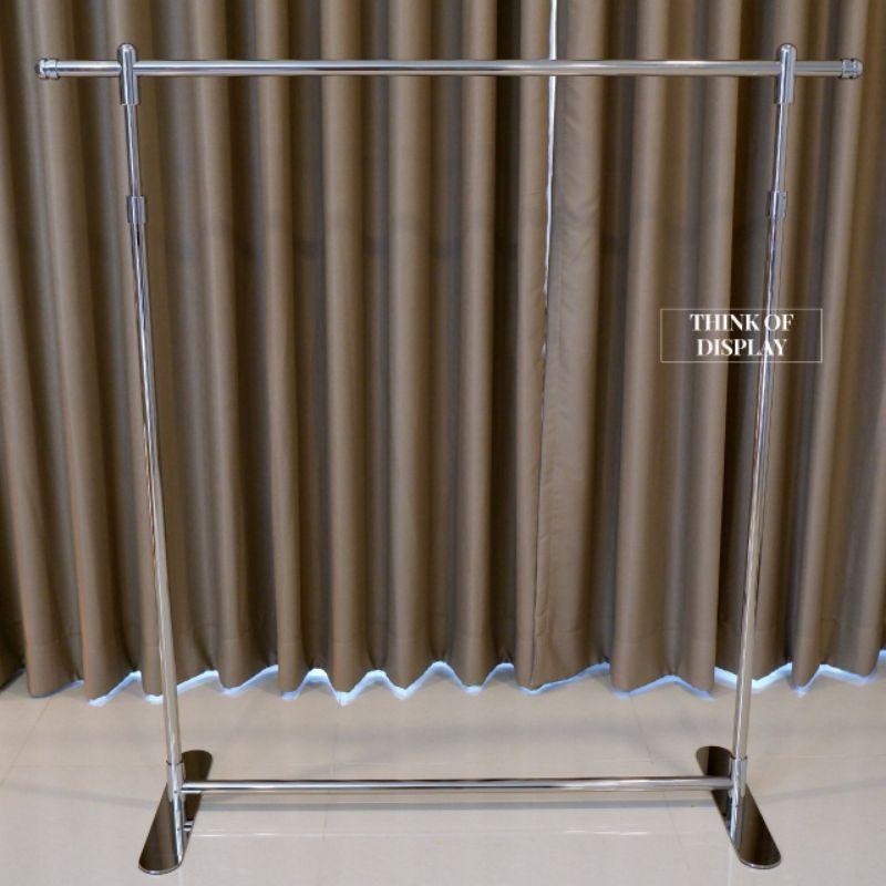 ราวแขวนเสื้อแสตนเลส ราวแสตนเลสสีเงิน#549 - thumbnail 8