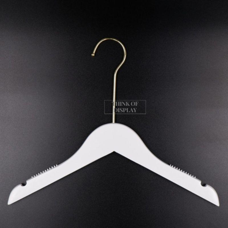 ไม้แขวนเสื้อ ไม้หนีบกางเกงเด็ก รุ่นไม้สีขาว  แพ็คละ 6 อัน/12 อัน - thumbnail 2