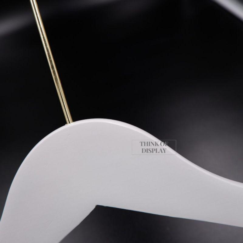 ไม้แขวนเสื้อ ไม้หนีบกางเกงเด็ก รุ่นไม้สีขาว  แพ็คละ 6 อัน/12 อัน - thumbnail 6