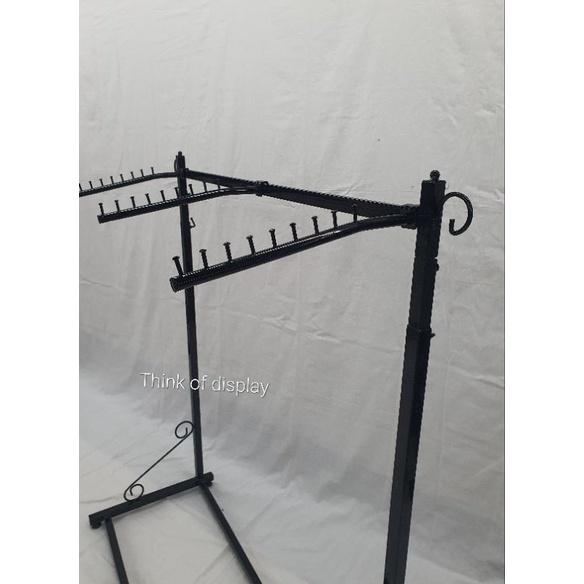 ราววินเทจ 3 แขนขาม้วน ราวโชว์เสื้อ ราวพร้อมแขนเกี่ยว - thumbnail 9