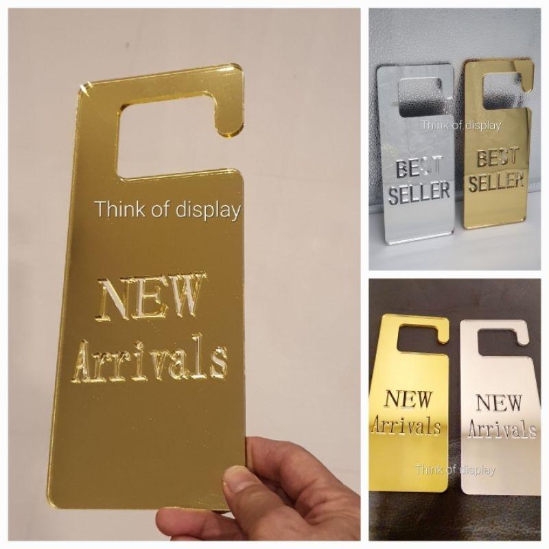 ป้าย New arrivals   Best seller  Close Open ป้ายอะคริลิค