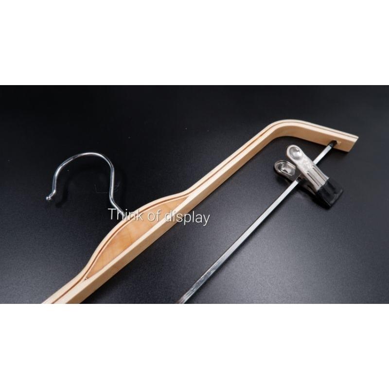 ไม้แขวนหนีบกางเกงซาร่าคานล่าง แพ็ค 6 อัน และแพ็ค 12 อัน - thumbnail 6