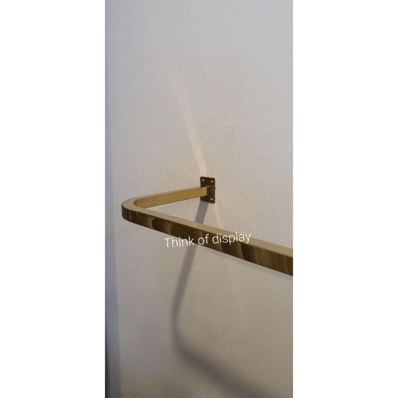 ราวแสตนเลสสีทอง #5 แบบเจาะติดผนัง - thumbnail 4