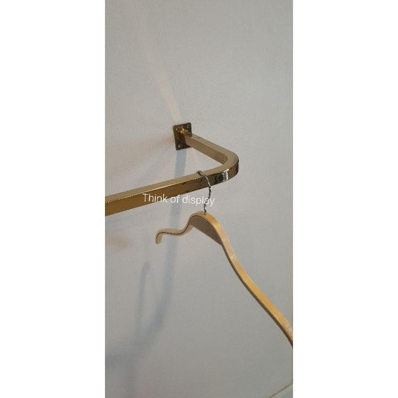 ราวแสตนเลสสีทอง #5 แบบเจาะติดผนัง - thumbnail 2