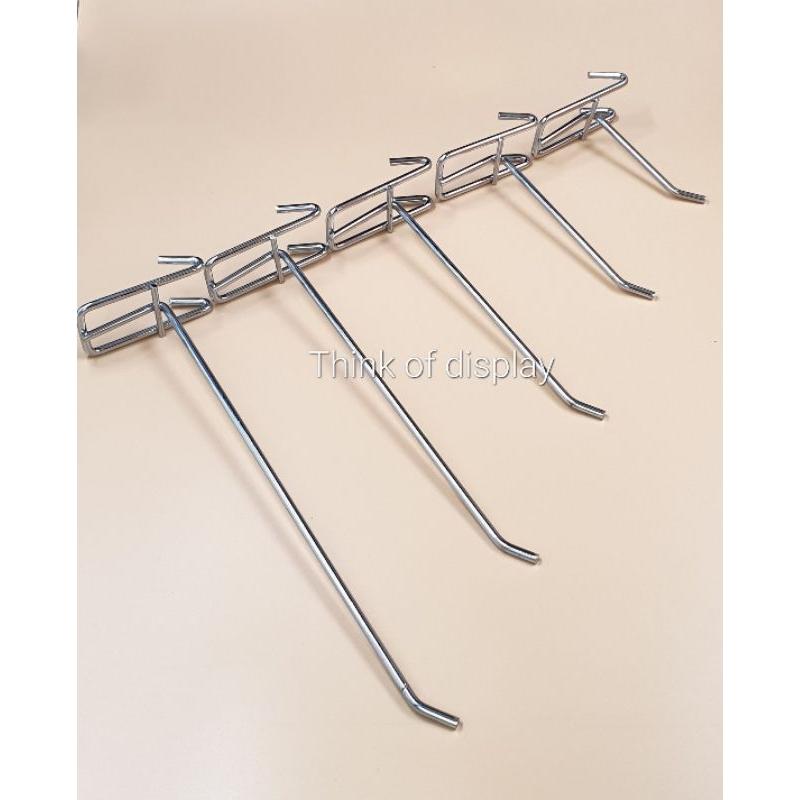 ฮุกแขวนสินค้า ฮุกหัวเข็มขัด ลวดหนาชุบโครเมี่ยม - thumbnail 7