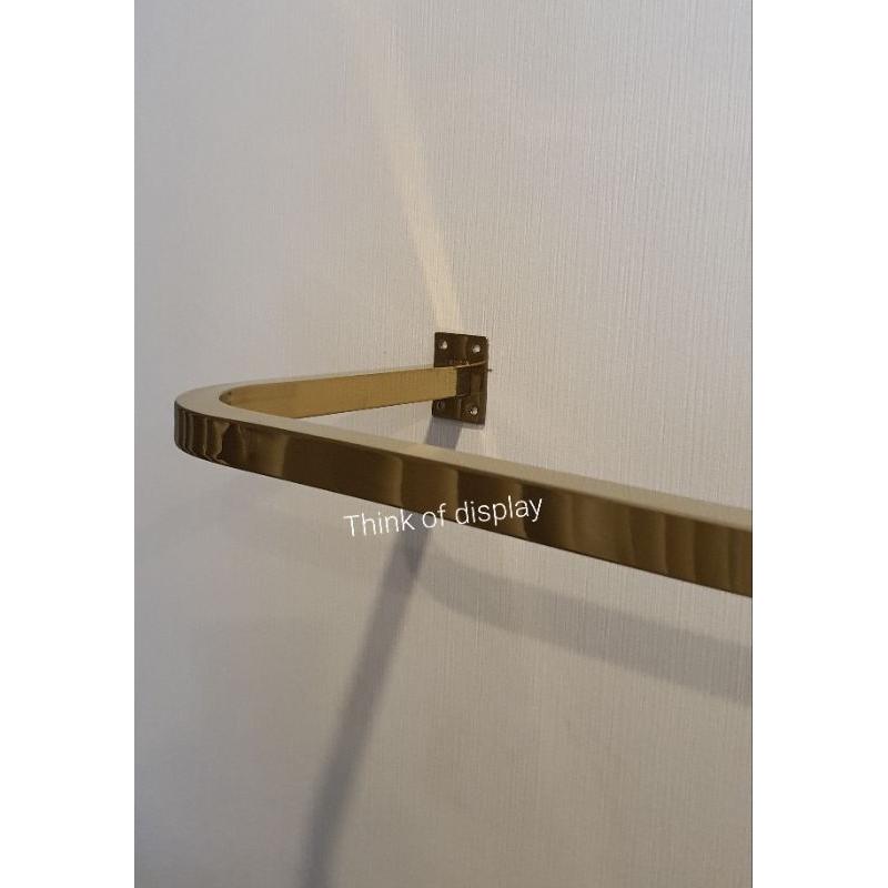 ราวแสตนเลสสีทอง #5 แบบเจาะติดผนัง - thumbnail 5