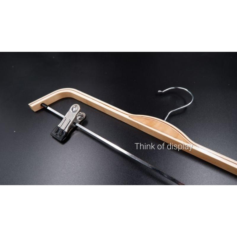 ไม้แขวนหนีบกางเกงซาร่าคานล่าง แพ็ค 6 อัน และแพ็ค 12 อัน - thumbnail 2