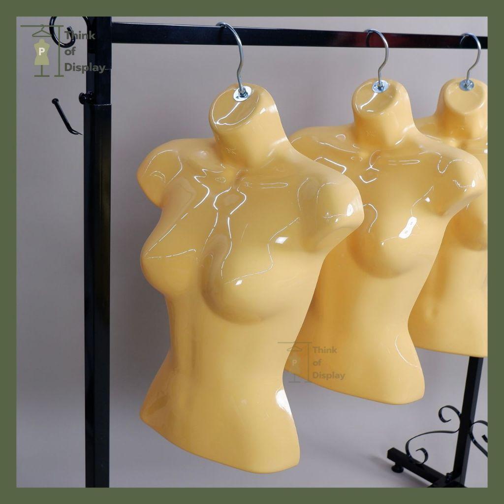 หุ่นแขวนพลาสติกหญิง หุ่นซีก หุ่นหญิงแบบแขวน ตัวยาว/ตัวสั้น3ส่วน แพ็ค 3 ตัว - thumbnail 8