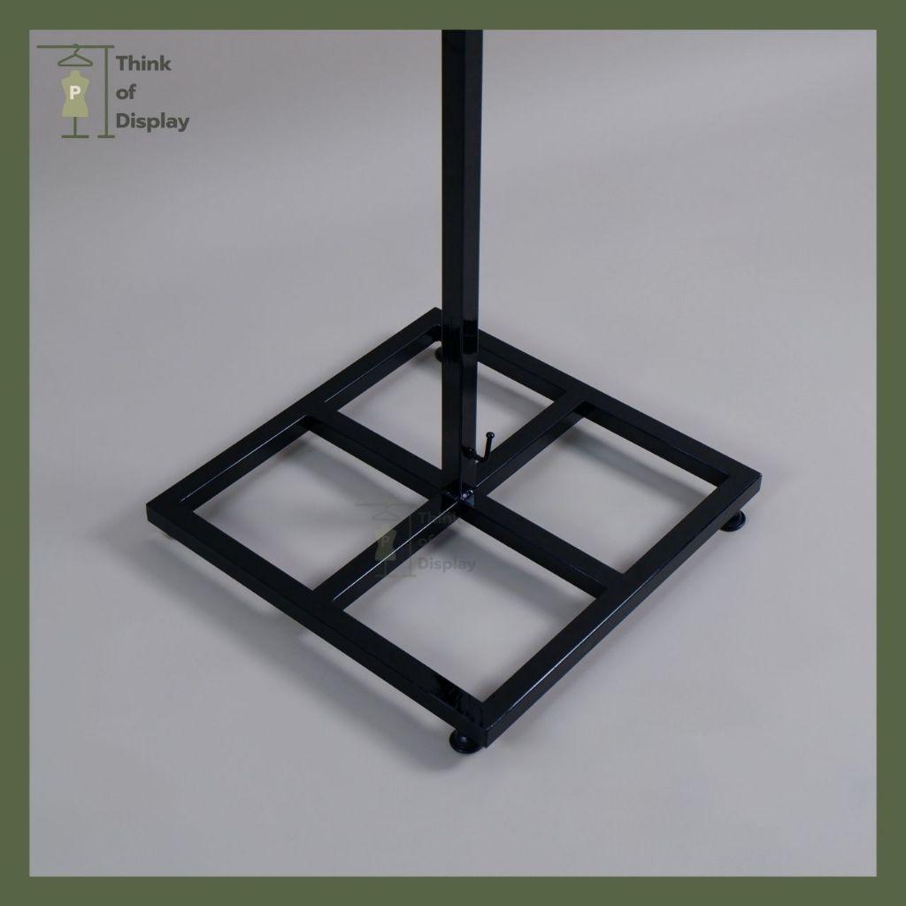 ราววินเทจ แขวนเสื้อ ทรงตัว T ลายหัวใจ 2ระดับ สีขาว/ดำ - thumbnail 5