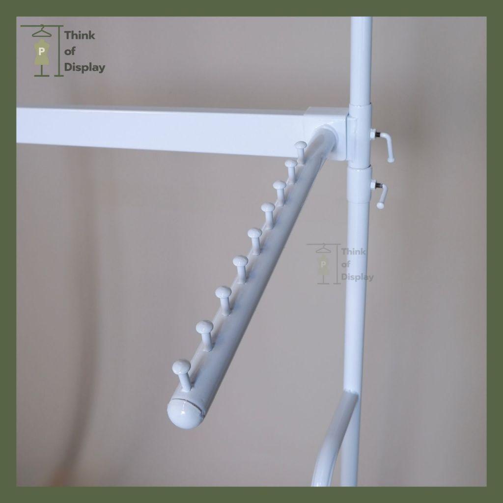 ราวแขวนเสื้อ ราวโชว์เสื้อ 2 แขน 2 ชั้น มีแขนเกี่ยวให้ 4 อัน - thumbnail 7