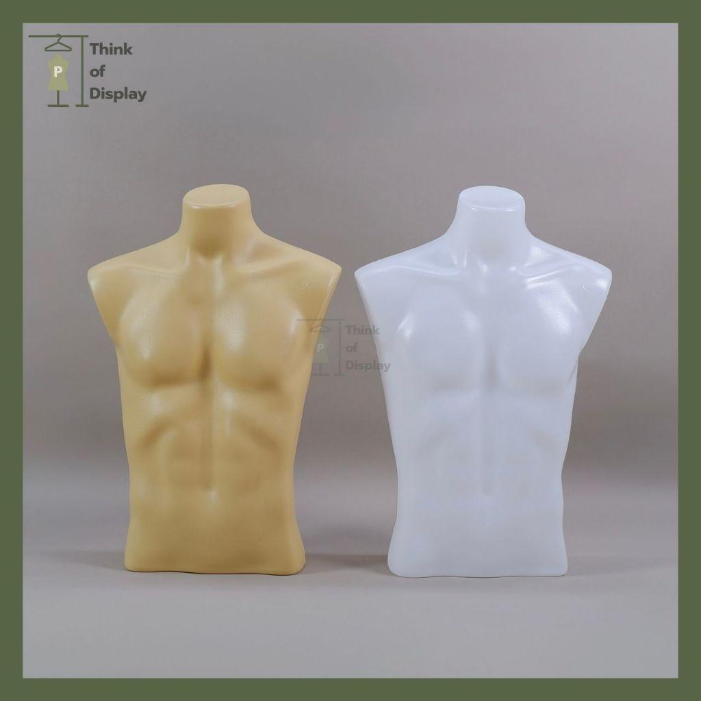 หุ่นพลาสติกชายโชว์เสื้อ หุ่นตั้งโต๊ะ หุ่นครึ่งท่อนชาย หุ่นชายครึ่งตัว หุ่นพลาสติกอย่างดี
