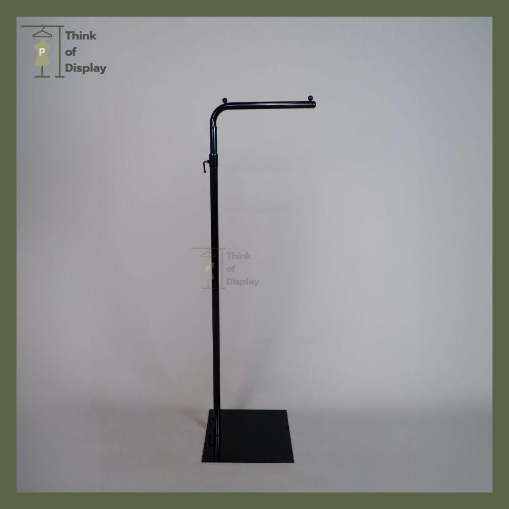 ราวแขวนเสื้อสีทอง เสาเดี่ยว รุ่น แขน L1 และ แขน L2 สีขาว/ดำ/ทอง - thumbnail 3