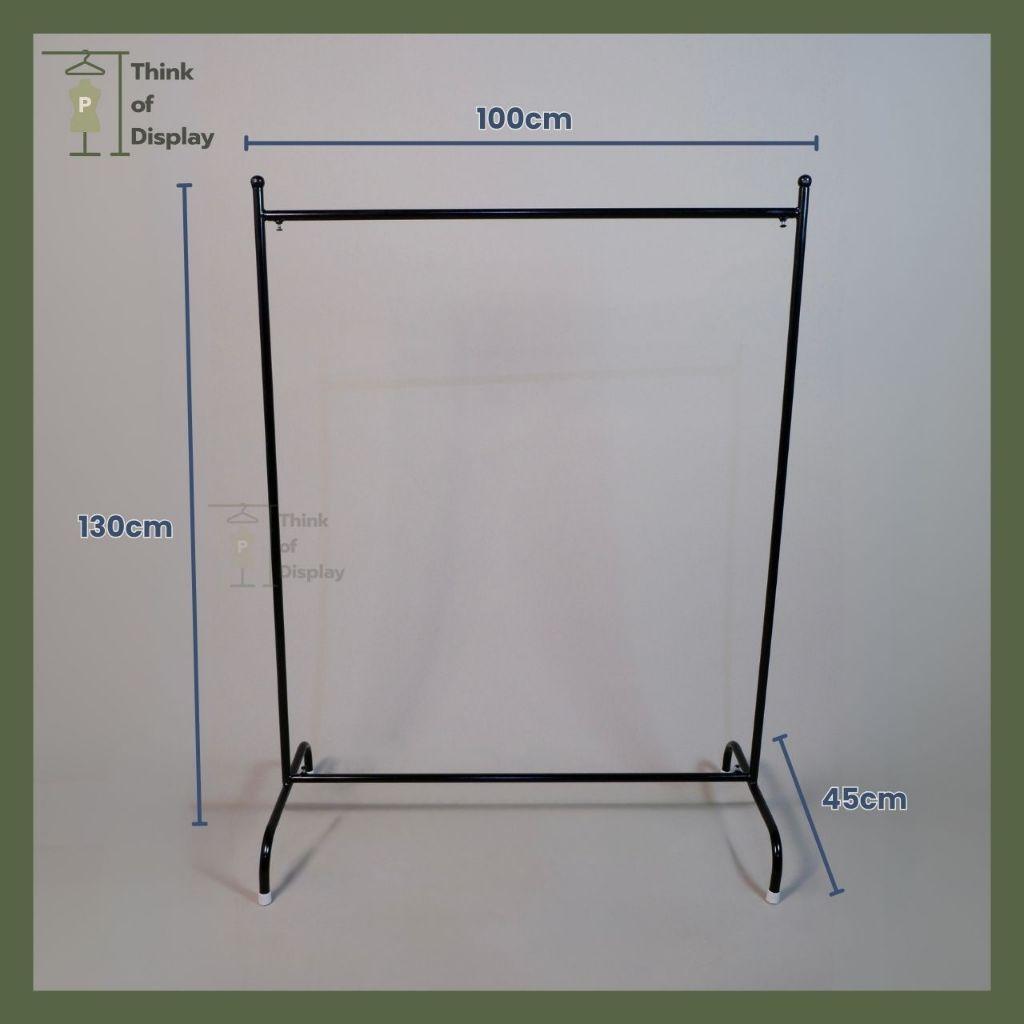 ราวแขวนเสื้อ รุ่น slim ราคาย่อมเยาว์ สีขาว สีดำ - thumbnail 3