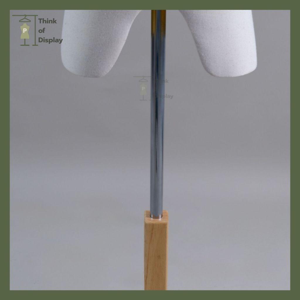 หุ่นโชว์เสื้อผ้าขาไม้ ชาย/หญิง หุ่นเดรฟผ้าขาไม้ - thumbnail 9