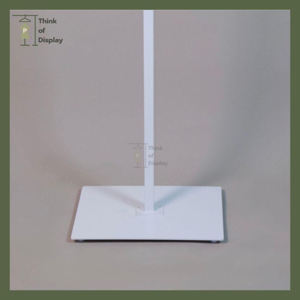 ราวโชว์แขวนเสื้อ เสาเดียวแขน 2 หยัก ฐานหนา - thumbnail 6