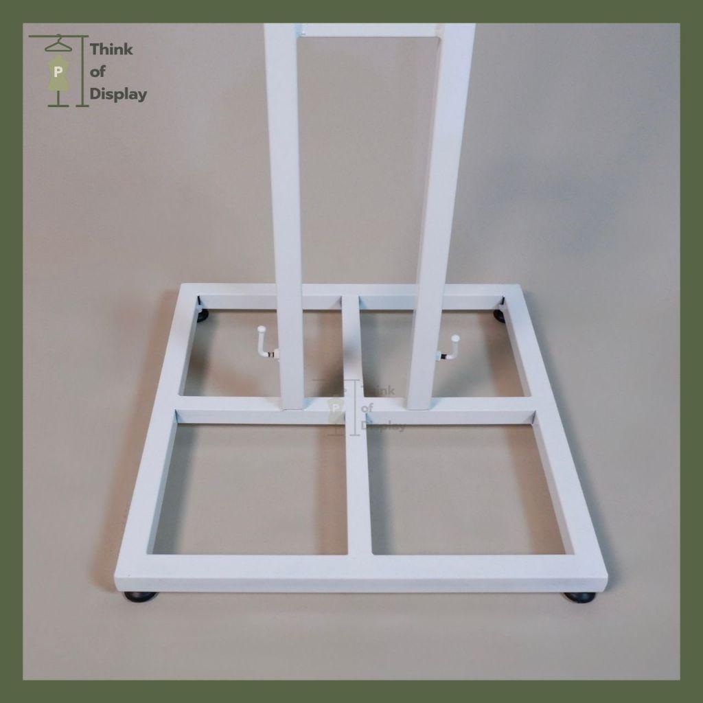 ราวโชว์เสื้อ 2 แขนเสาคู่  สีขาว สีดำ - thumbnail 7